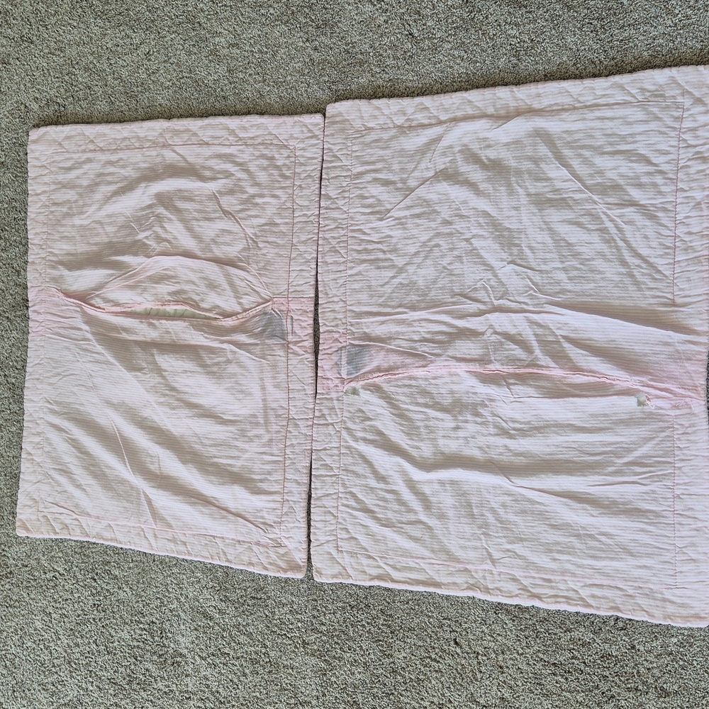 Tommy Hilfiger Soft Pink Quilted Pillow Cover Set - Picture 7 of 12